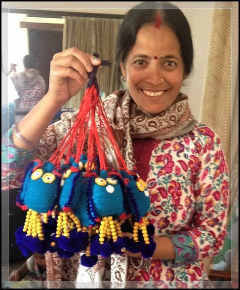 The joy of finished product SVATANYA - Women Empowerment Responsible Social Design Enterprise